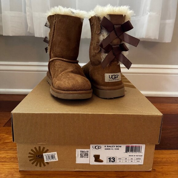Ugg Kids Bailey Bow Boot Size 13